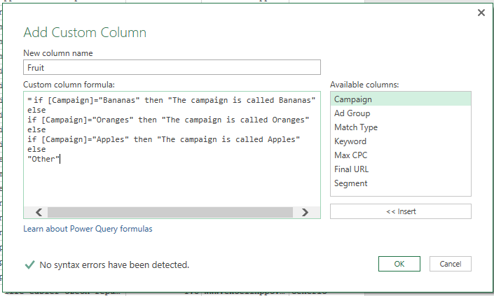 IF Function In Power Query For Advanced Excel In PPC