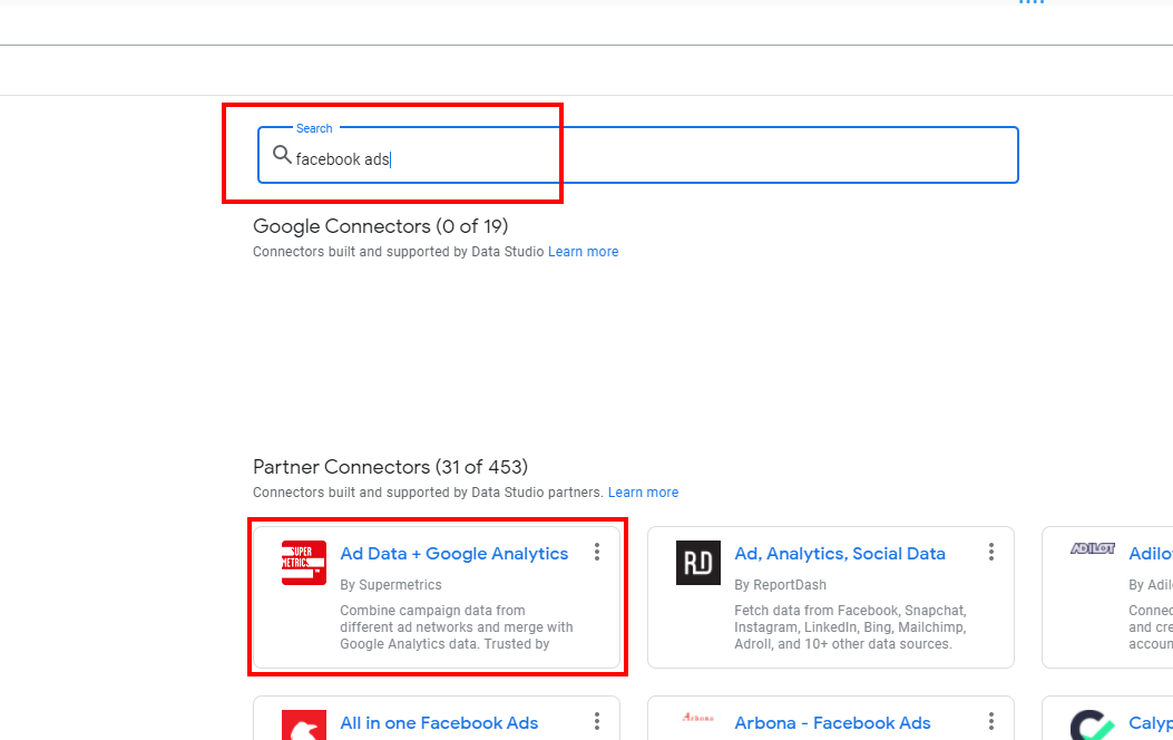 Log in with the Facebook Ads Connector  Awesome Table Connectors  Documentation